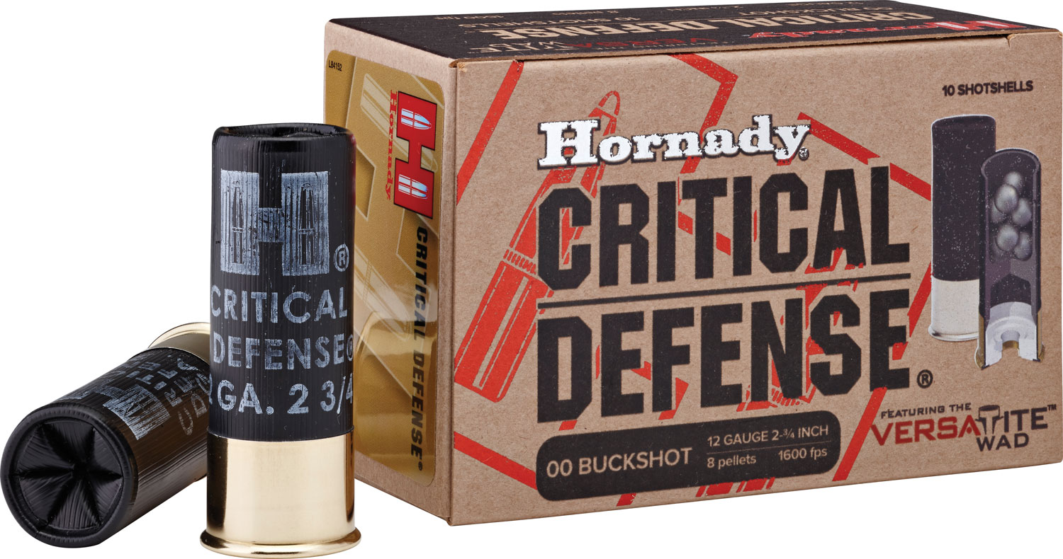 (image for) Hornady 86240 Critical Defense 12 Gauge 2.75" 00 Buck Shot - 10 Shells