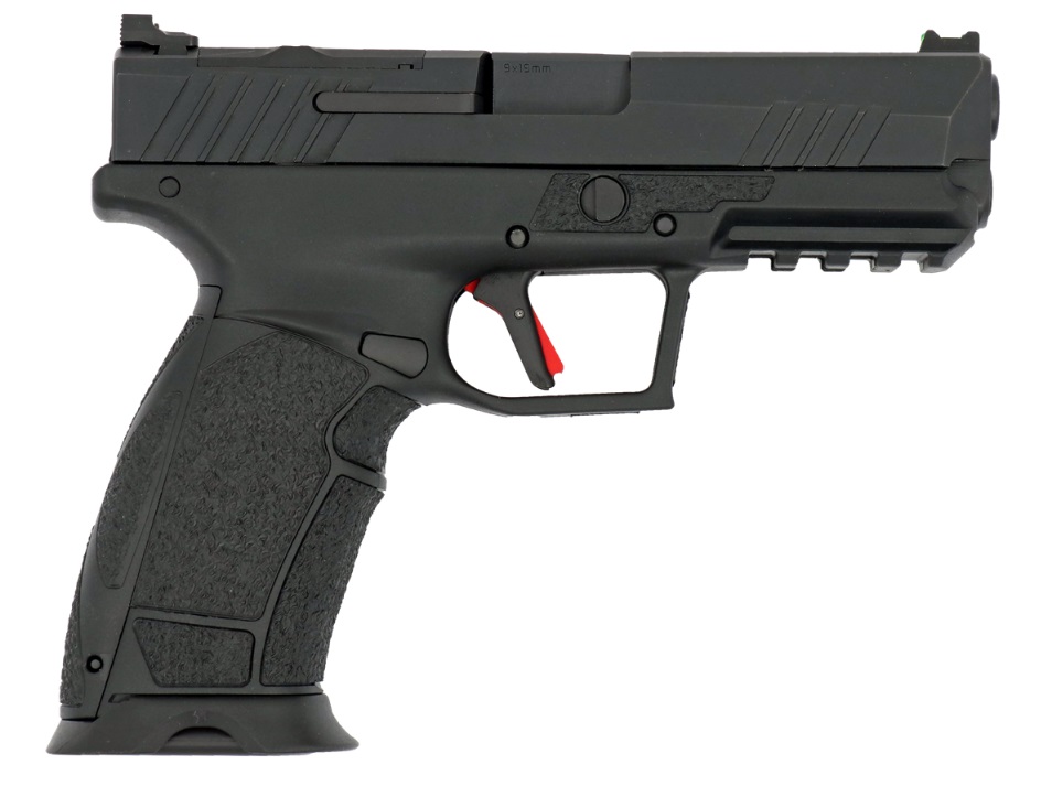 (image for) Tisas 10100570 PX-9 Duty 9mm 10+1 4.1" Black QPQ Steel Barrel, QPQ Tenifer Cerakote Optic Cut/Serrated Steel Slide, QPQ Tenifer Cerakote Polymer Frame w/Picatinny Rail