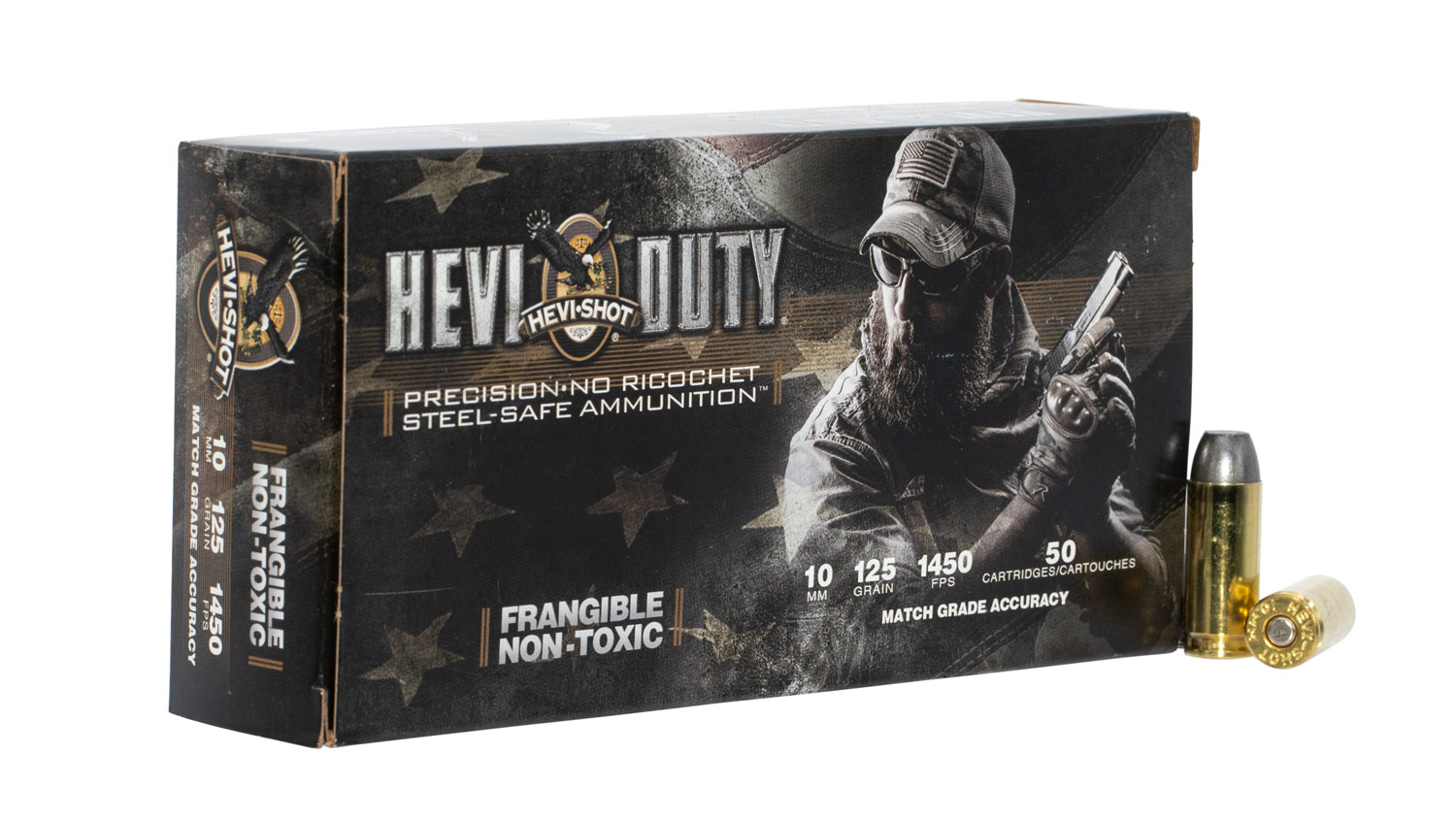 (image for) Hevishot 99010 Hevi-Duty 10mm 125gr LF Frangible - 50 Rounds - Click Image to Close