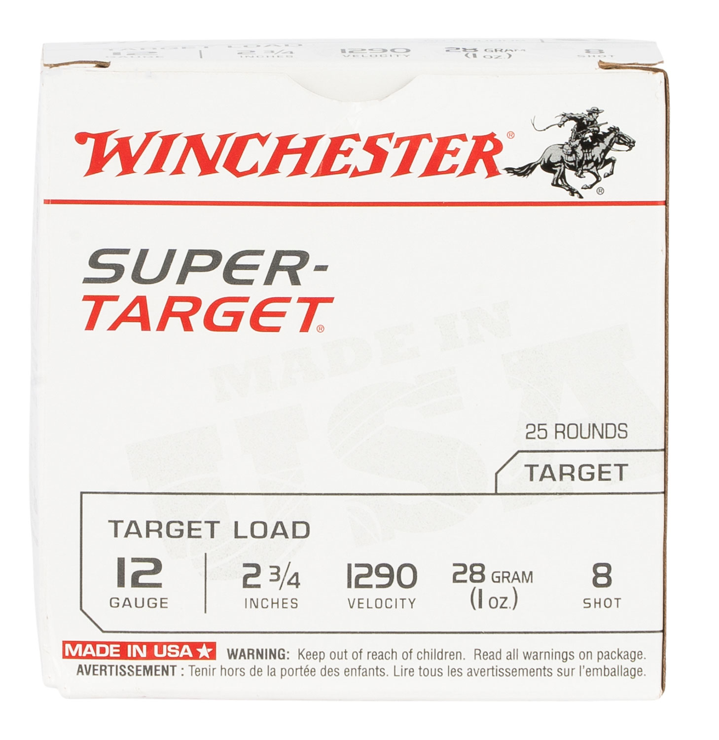 (image for) Winchester Ammo TRGT12908 Super Target 12 Ga 2.75" - 250 Shells - Click Image to Close