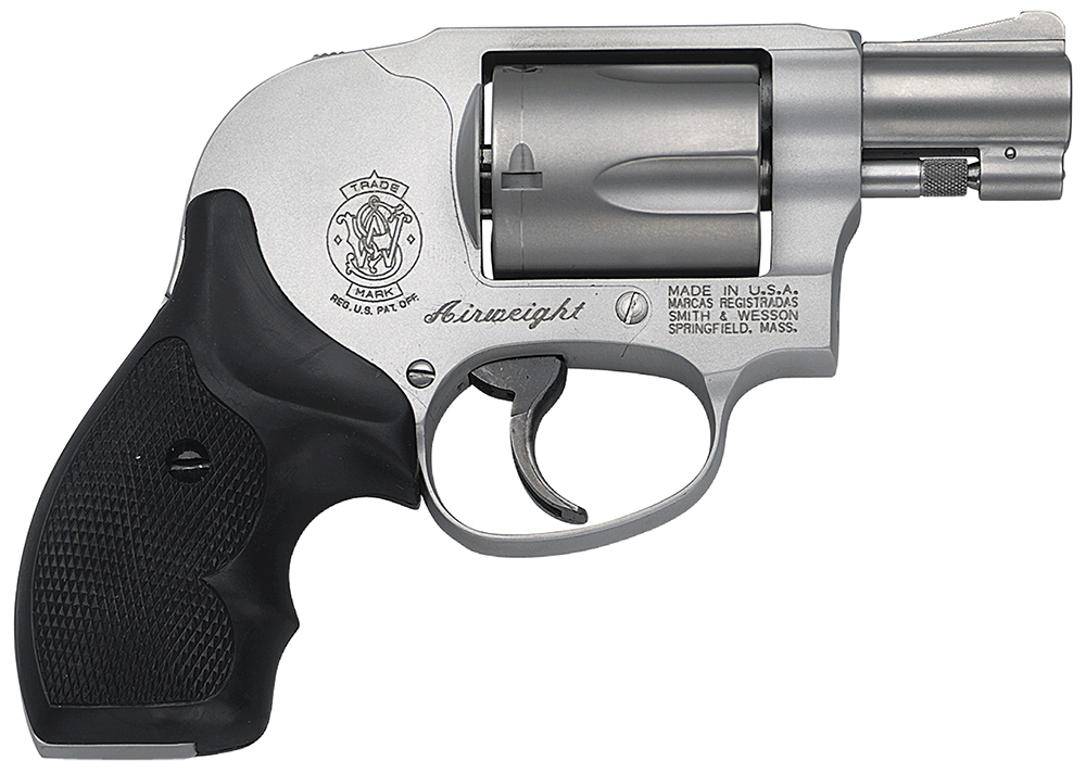 (image for) Smith & Wesson 163070A Model 638 Airweight 38 Special + P 5 Shot 1.88" Stainless Steel Barrel/Cylinder, Matte Silver Aluminum Alloy J-Frame, Polymer Grip, Internal Lock