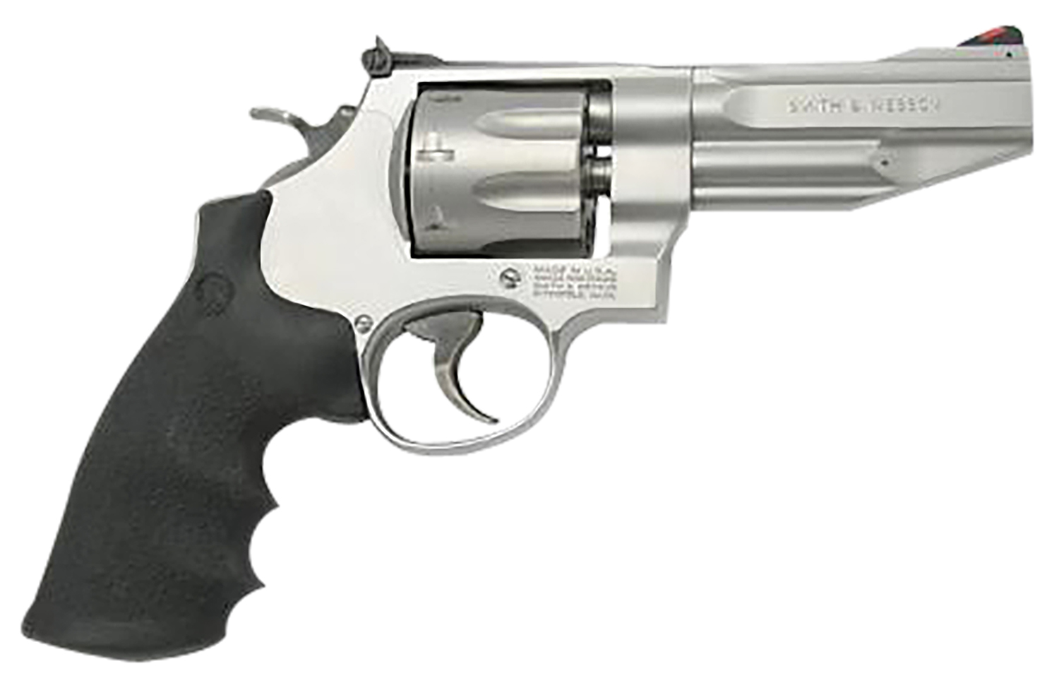 (image for) Smith & Wesson 178014A Model 627 Performance Center Pro 357 Mag 8rd Shot 4" Matte Stainless Barrel, Cylinder & Frame Black Finger Grooved Polymer Grip