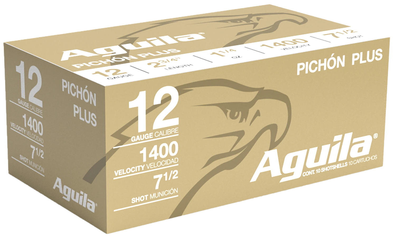 (image for) Aguila 1CHB1295 Pichon Plus High Velocity 12Gauge 2.75" 1 1/4oz 7.5Shot - 100 Shells