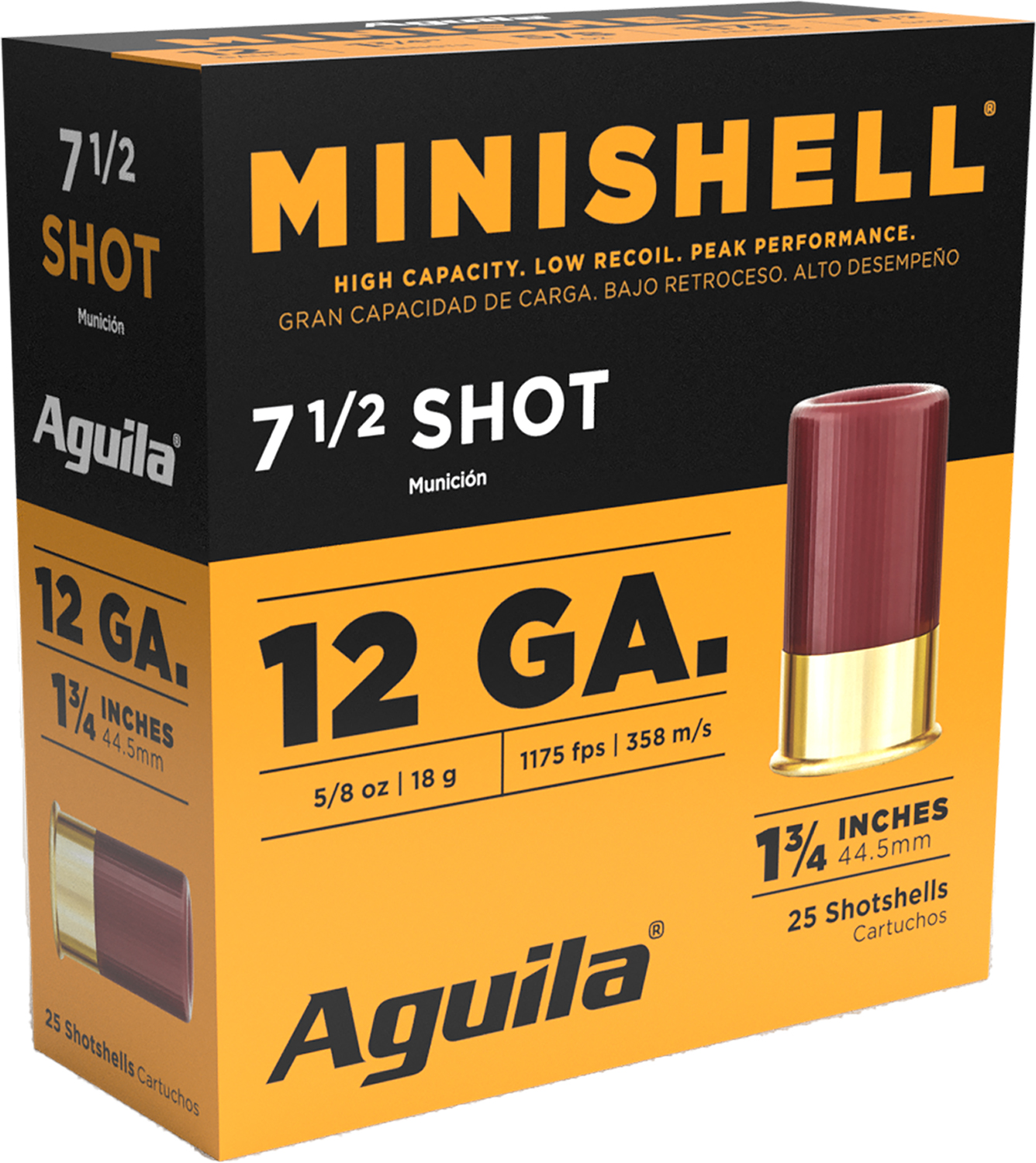 (image for) Aguila 1CHB1387 Minishell 12Gauge 1.75" 5/8oz 7.5Shot - 25 Shells