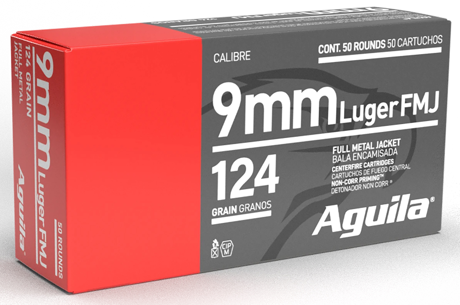 (image for) Aguila 1E092110 9MM FMJ 124GR - 1000 Rounds - Click Image to Close