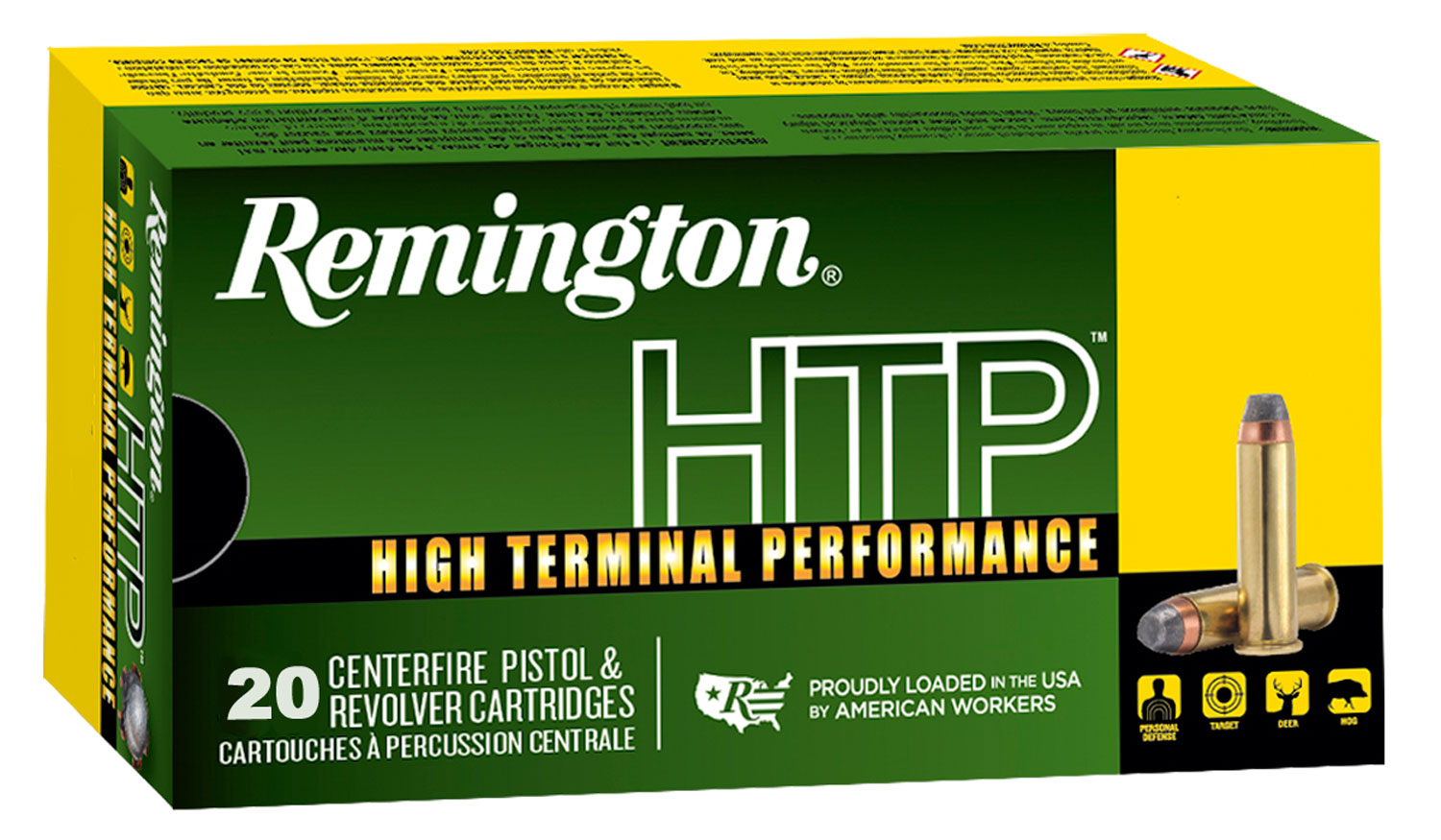 (image for) Remington Ammunition 22231 HTP 357 Mag 158 gr Semi Jacketed Hollow Point - 20 Rounds - Click Image to Close