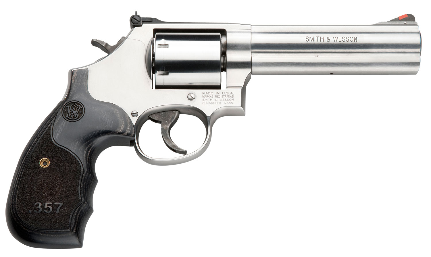 (image for) Smith & Wesson 150854 686 Plus 357 Mag 5" 7rd Wood Grip SS - Click Image to Close