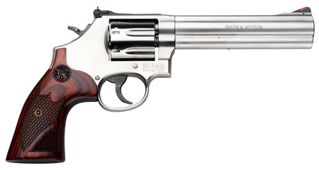 (image for) Smith & Wesson 150712 686+ Deluxe 357 6" 7 rd Wood Grip SS - Click Image to Close