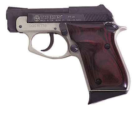 (image for) Taurus Model 25 .25 ACP With Rosewood Grips - Click Image to Close