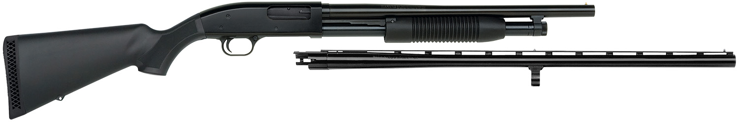 (image for) Maverick Arms 31014 88 Combo 12 Gauge 5+1, 3" 18.5" Barrel w/Cylinder Bore & 28" Vent Rib Barrel w/MC Tube, Dual Extractors, Anti-Jam Elevator, Synthetic Stock, 14.5" LOP, Cross-Bolt Safety