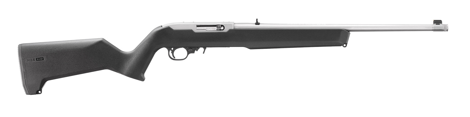 (image for) Ruger 31217 10/22 22 LR 10+1 18.50" Clear Satin Black Magpul MOE X-22