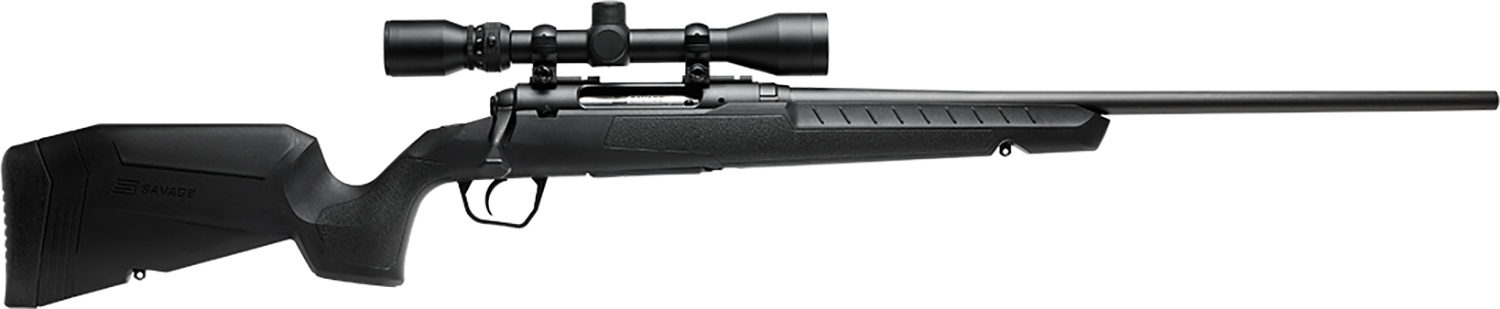 (image for) Savage Arms 32001 Axis XP Combo 223 Rem 4+1 22" Matte Black Button Barrel, Matte Black Drilled & Tapped Carbon Steel Receiver, Fixed Sporter Stock, Weaver 3-9x40mm