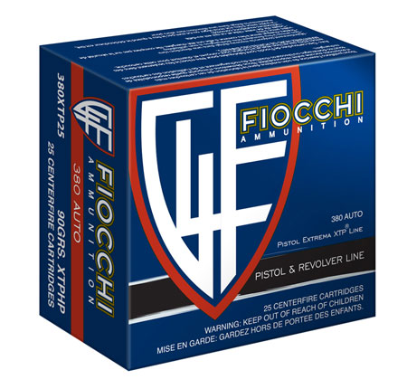 (image for) Fiocchi 380XTP25 Extrema XTP 380 ACP 90 GR XTP HP - 25 Rounds - Click Image to Close