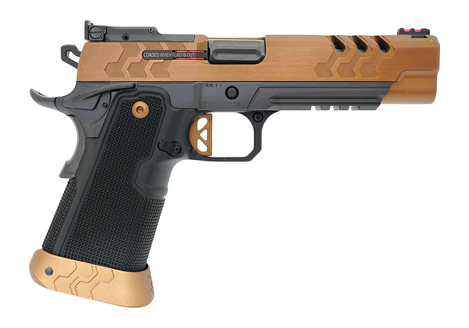 Kimber Mfg, Inc 3500053CA 2K11 Target 9mm 10+1 5" Fluted Barrel, Coyote PVD Lightening Cut/OR/Serrated Slide, Black DLC Frame w/Beavertail & Picatinny Rail, Aluminum Grip, RMR Footprint (image for) Kimber Mfg, Inc 3500053CA 2K11 Target 9mm 10+1 5" Fluted Barrel, Coyote PVD Lightening Cut/OR/Serrated Slide, Black DLC Frame w/Beavertail & Picatinny Rail, Aluminum Grip, RMR Footprint