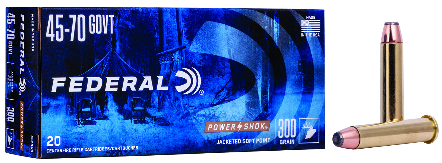 (image for) Federal 4570AS Power-Shok 45-70Gov 300gr Jacketed Soft Point - 20 Rounds