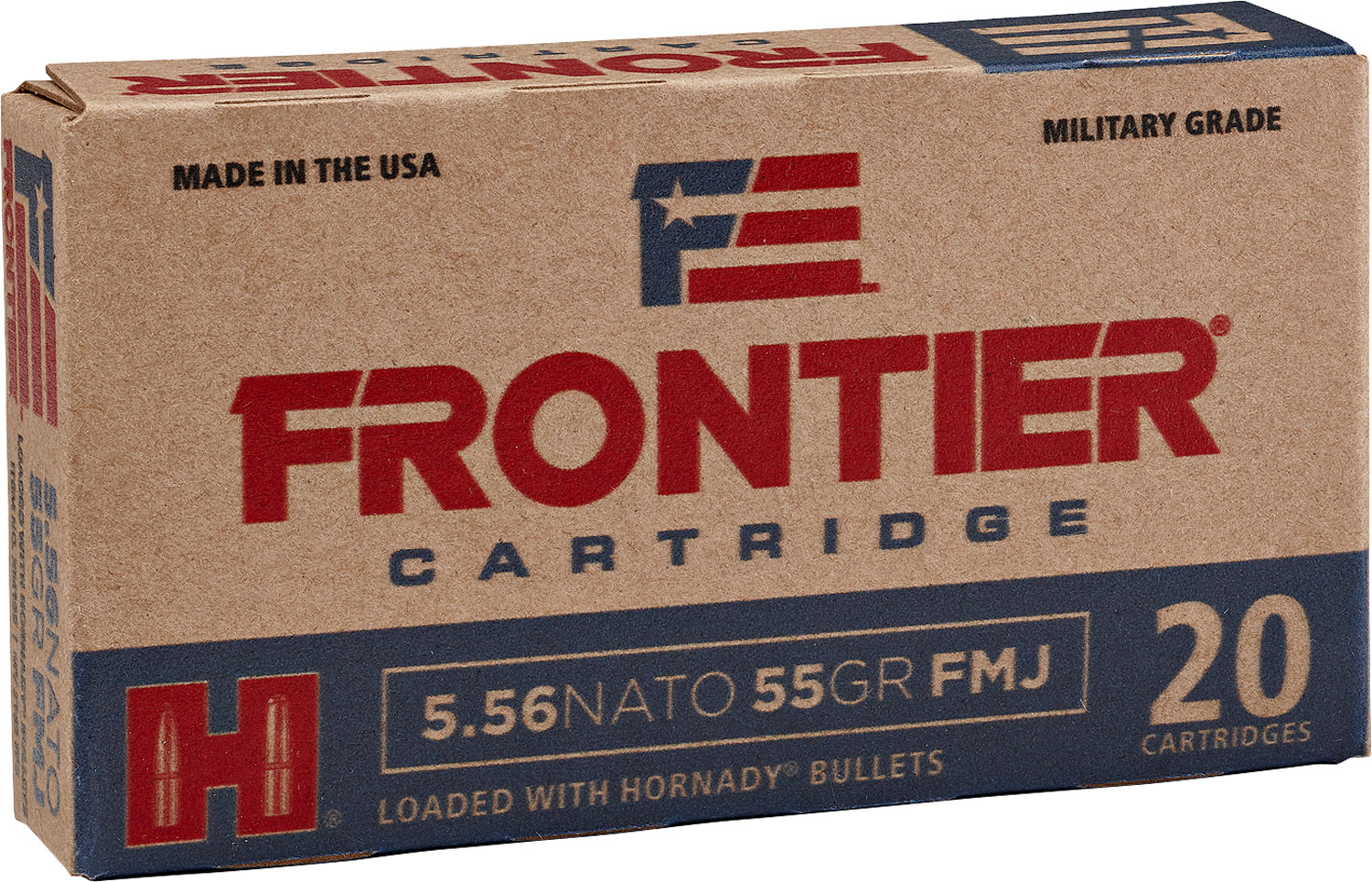 (image for) Frontier Cartridge FR200 5.56x45mm 55 gr FMJ - 20 Rounds