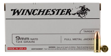 (image for) Winchester Ammo Q4318 9mm Luger 124 GR Full FMJ - 1000 Rounds