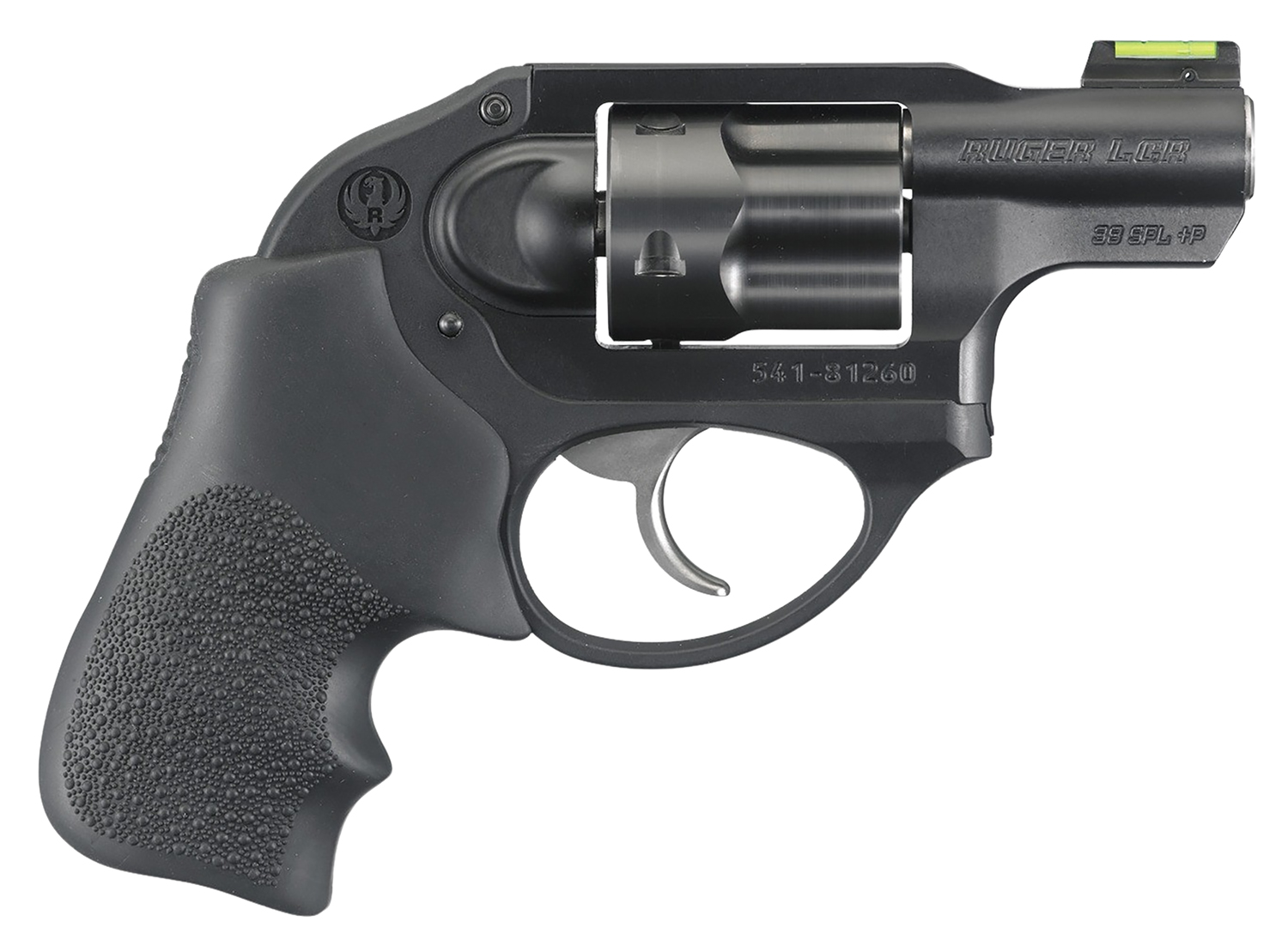 (image for) Ruger 5418 LCR 38 Special +P 5 Shot 1.87" Matte Black Barrel, Black PVD Cylinder, Matte Black Aluminum Frame, Hogue Tamer Monogrip Grip, Concealed Hammer