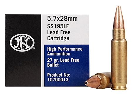 (image for) FN 10700012 Centerfire 5.7mm Lead Free HP 28 GR - 250 Rounds