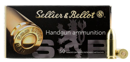(image for) Sellier & Bellot 9MM SB9A 115GR FMJ - 1 Case - 1000 rounds