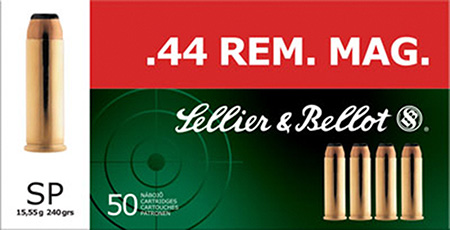 (image for) Sellier & Bellot SB44A Handgun 44 Rem Mag 240 GR SP - 200 Rounds - Click Image to Close
