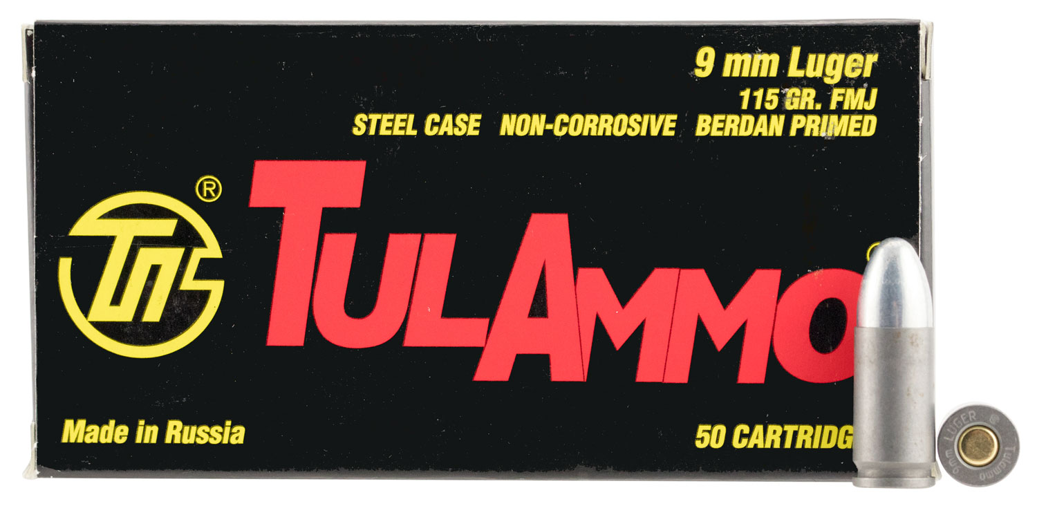 (image for) Tulammo TA919150 Handgun 9mm Luger 115 GR FMJ - 1000 Rounds - Click Image to Close