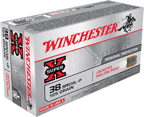 (image for) Winchester Ammo X38S7PH Super-X 38 Spl +P 125 gr JHP - 50 Rounds