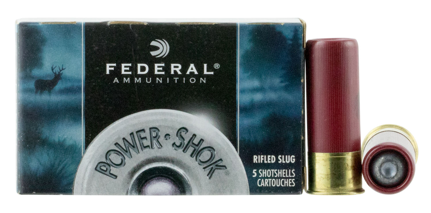 (image for) Federal F127RS Power-Shok 12Ga 2.75" 1 oz Slug Shot - 5 Shells