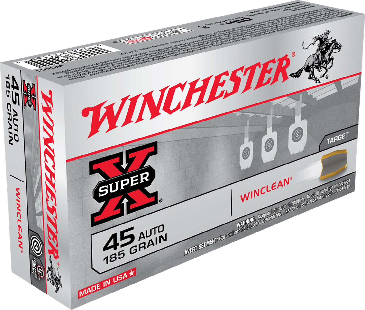 (image for) Winchester Ammo WC452 Super-X 45 ACP 230 gr Brass - 50 Rounds