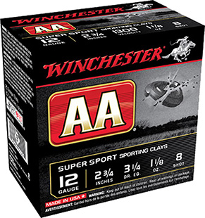 (image for) Winchester Ammo AASC128 AA Super Sport 12Ga 2.75" - 250 Shells