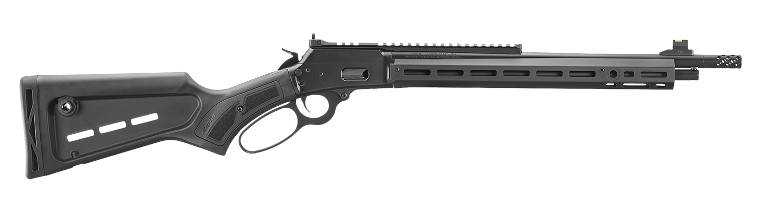 (image for) Marlin 70904 1894 Dark Series 357 Mag/38 Special 8+1 16.17" Satin Black Threaded Barrel, Satin Black Picatinny Rail Alloy Steel Receiver, M-LOK Handguard, Cheek Riser & M-LOK Black Stock