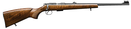 (image for) CZ 02101 CZ455 Bolt 22 Long Rifle 20.6" Walnut Blued