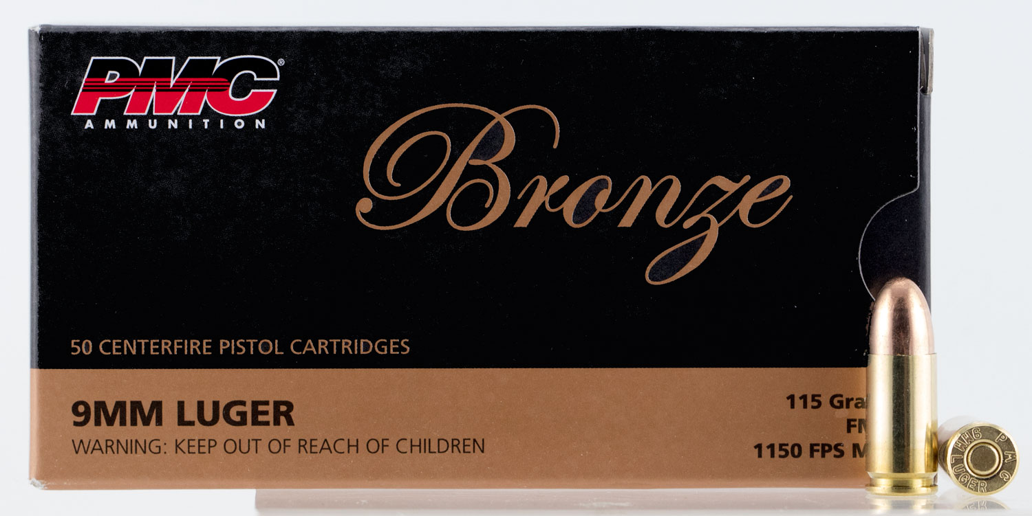 (image for) PMC 9A Bronze Target 9mm Luger 115 gr FMJ - 1000 Rounds