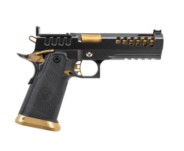 (image for) Watch Tower Demolitia 1911 - 25ACP, Black/Gold, 10.5" Barrel, Single Shot *CA Legal, Core Package
