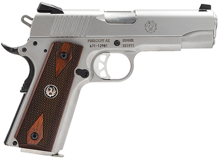 (image for) Ruger SR1911 Commander 6702 4.25" Stainless .45ACP