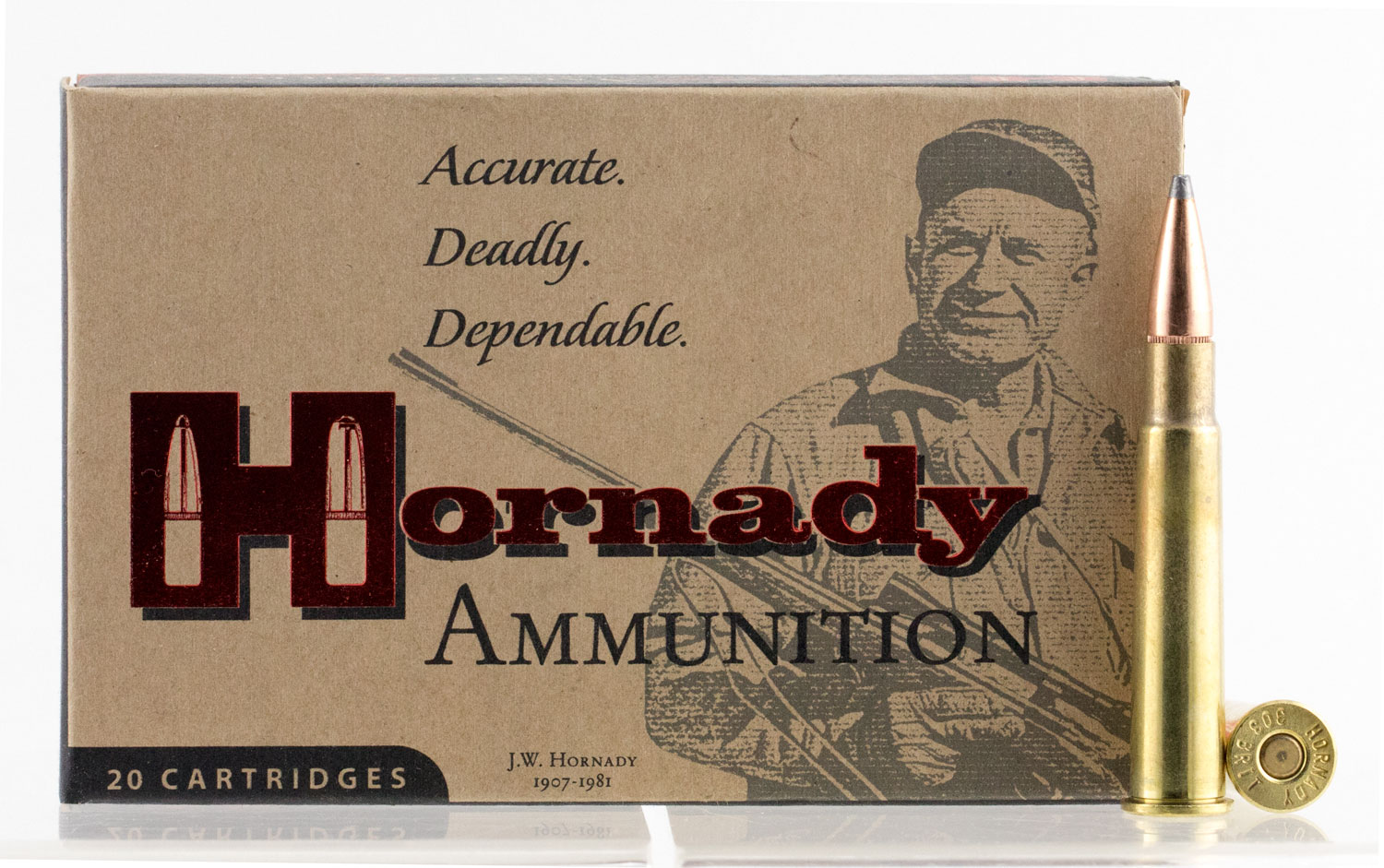 (image for) Hornady 8225 Custom 303 British 150gr - 20 Rounds - Click Image to Close