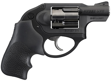 (image for) Ruger 5456 LCR DAO Standard 9mm 1.875" 5rd Black Aluminum Hogue - Click Image to Close