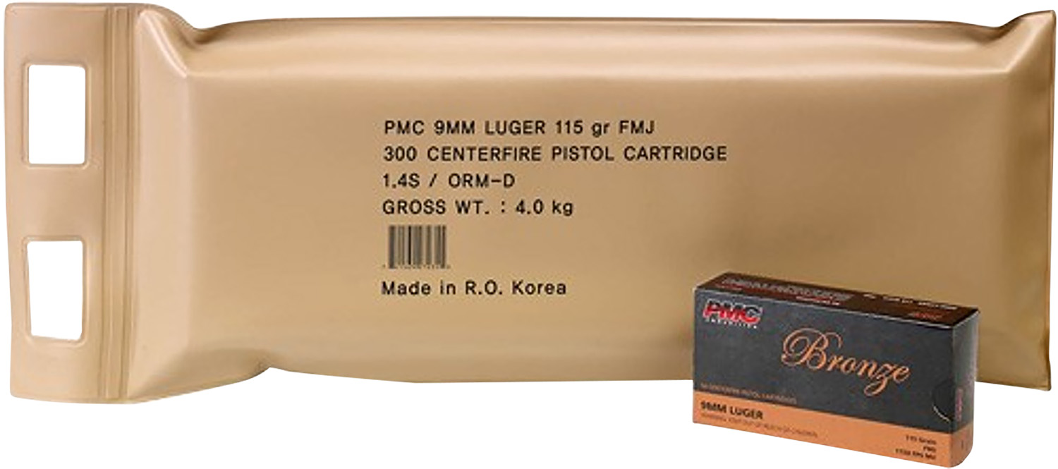 (image for) PMC 9ABP Bronze Battle Pack 9mmLuger 115gr FMJ - 300 Rounds