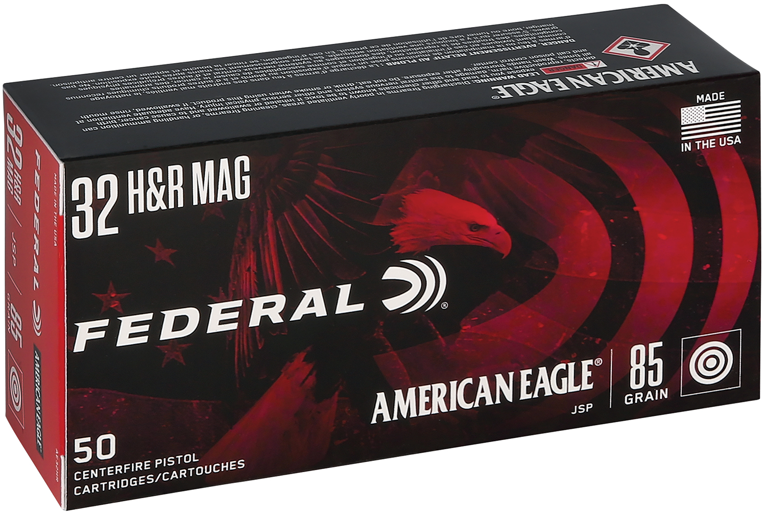 (image for) Federal AE32HR American Eagle 32H&RMag 85gr Jacketed Soft Point - 50 Rounds