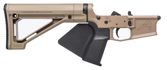 (image for) Aero Precision APAR600132 M4E1 Ftls Complete Lower Receiver w/Magpul Fixed Carbine Stock - FDE Cerakote - Click Image to Close