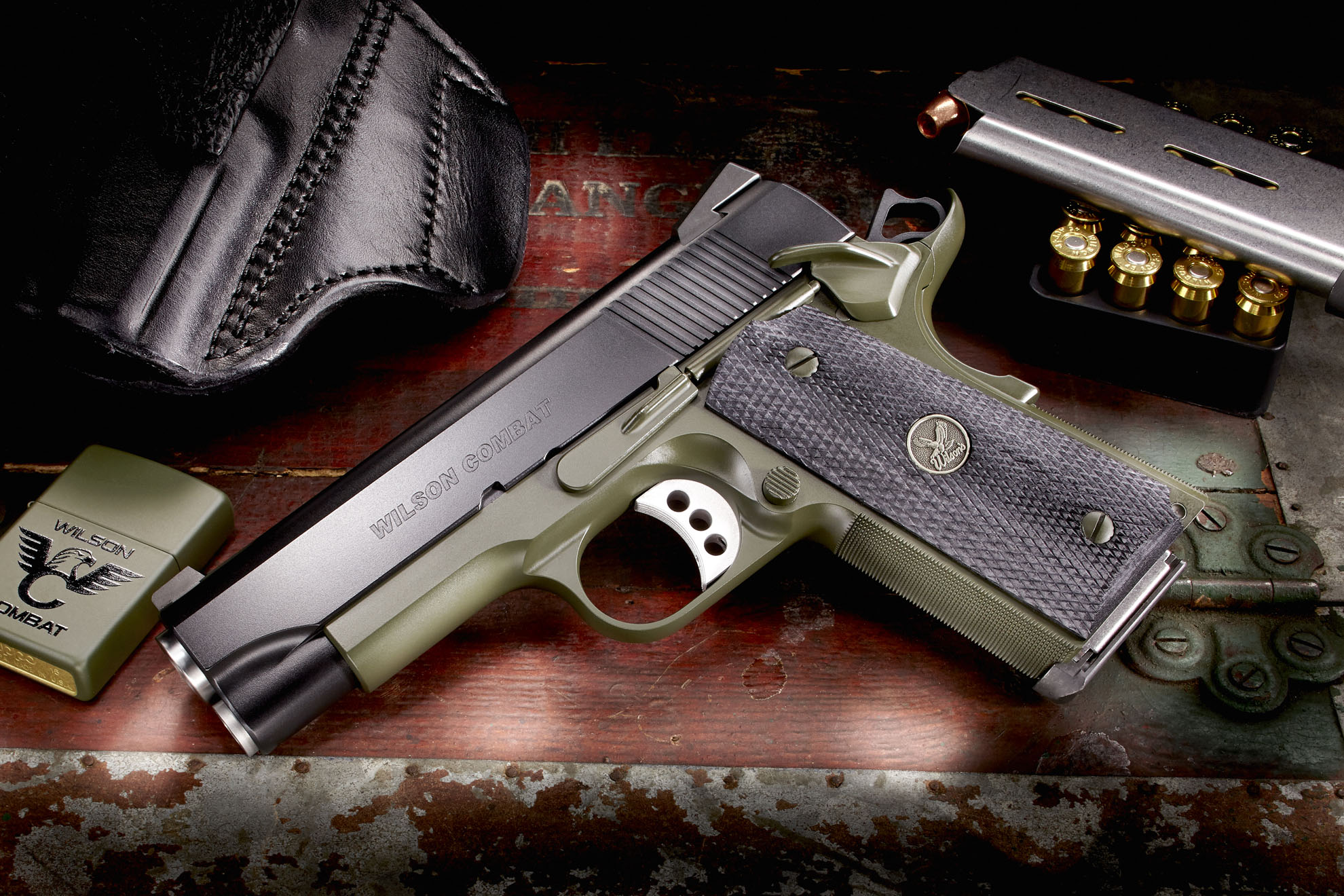 (image for) Wilson Combat CQB Compact .45ACP Blk/Green CA - Click Image to Close