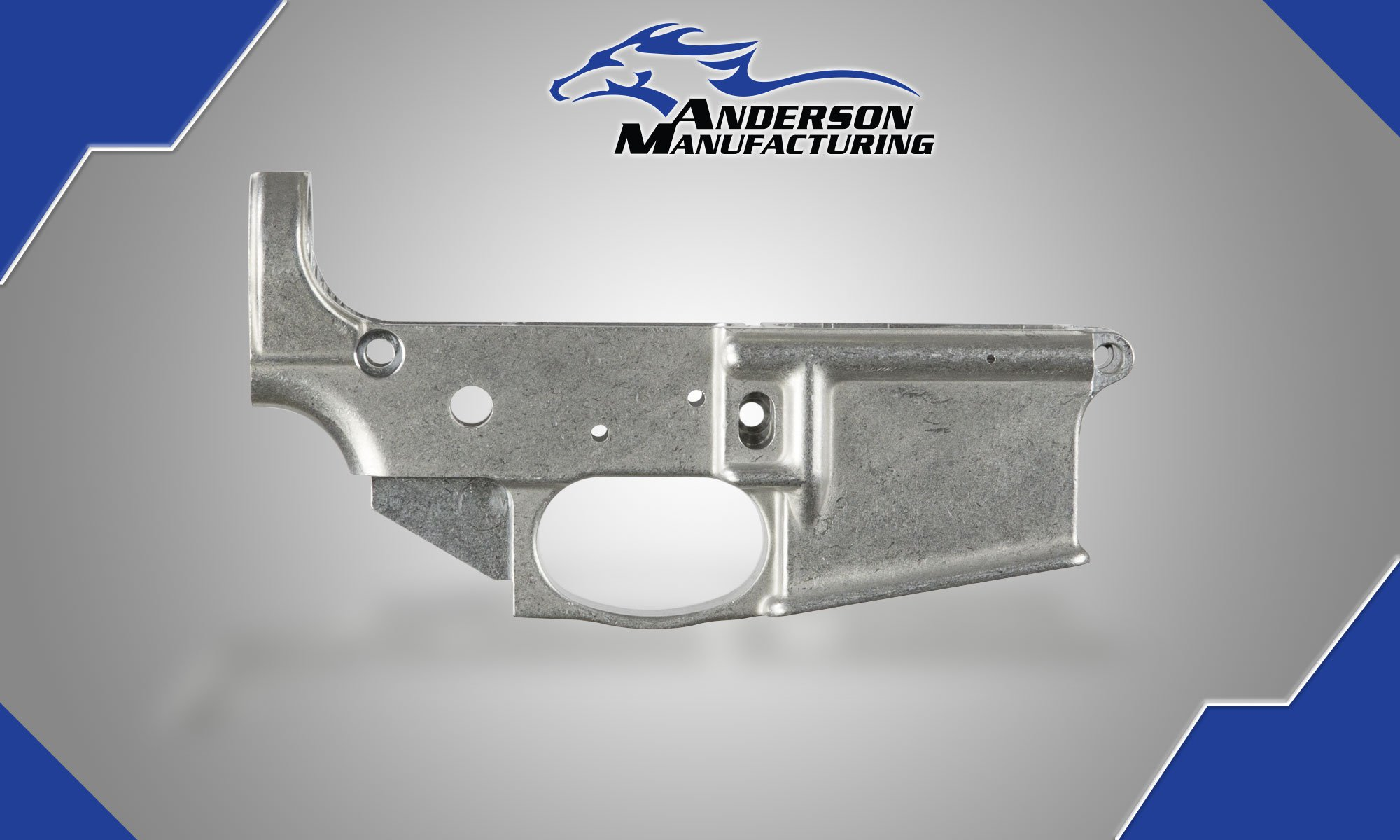 (image for) Anderson Mfg AM-15 Closed Trigger RAW ALUMINUM