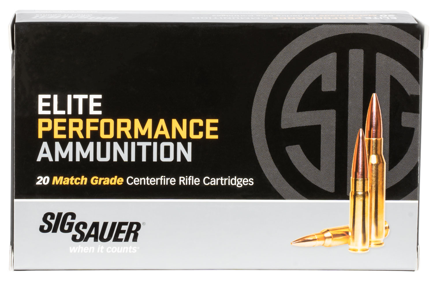 (image for) Sig Sauer E3WMM120 Marksman Elite 300 Win Mag 190 gr Open Tip Match - 20 Rounds