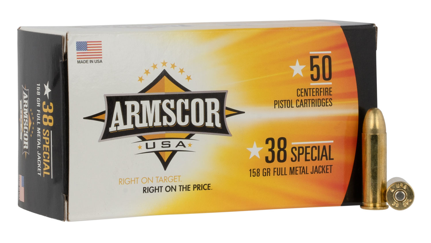 (image for) Armscor FAC3817N USA Competition 38 Special 158 gr FMJ - 50 Rounds