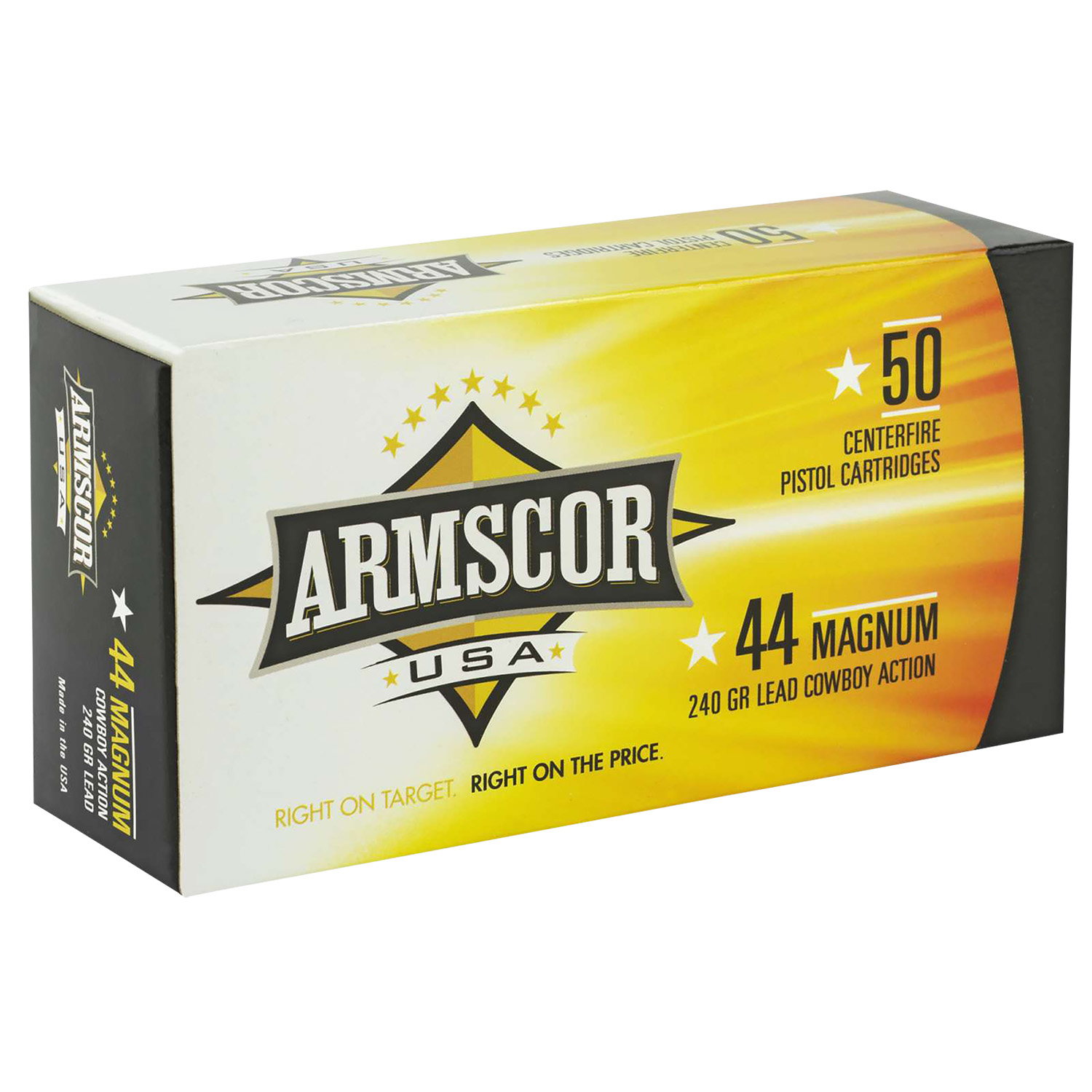 (image for) Armscor FAC44M1N USA 44Rem Mag 240gr Semi Wadcutter - 50 Rounds