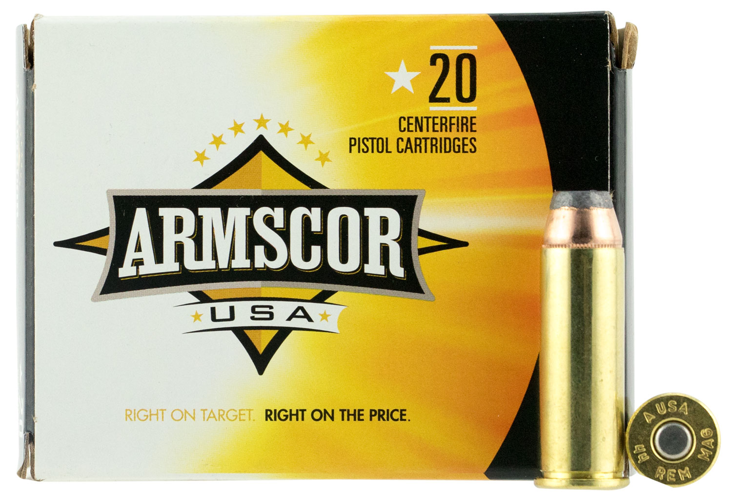 (image for) Armscor FAC44M2N USA 44Rem Mag 240gr Jacketed Hollow Point - 20 Rounds