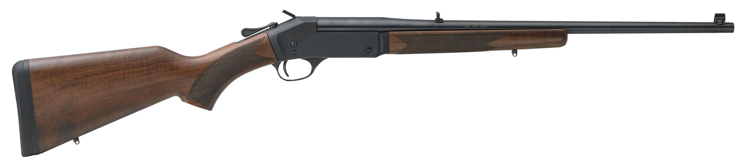 (image for) Henry H015357 Single Shot 38 Special or 357 Mag Caliber with 1rd Capacity, 22" Barrel, Overall Blued Finish & American Walnut Stock, Right Hand (Full Size)