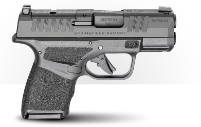 (image for) Springfield Armory HC9319BOSPCA Hellcat OSP Sub-Compact 9MM 3" Black Textured 10 Rounds 2 Mags Optics Ready Tritium Night Sights