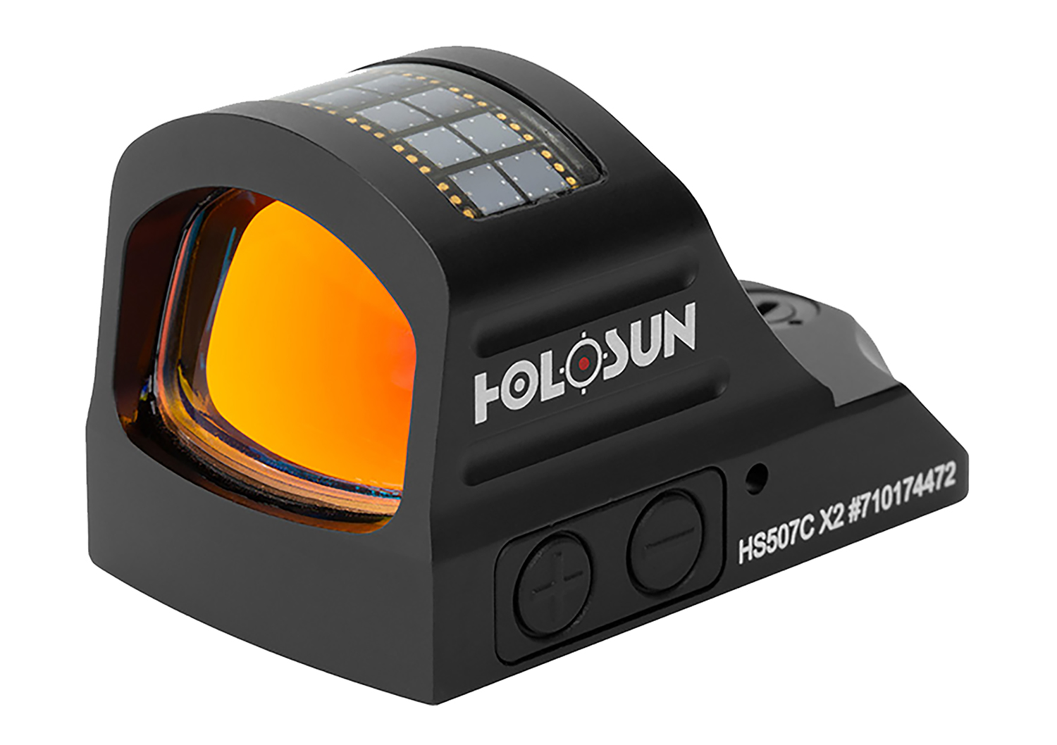 (image for) Holosun HS507CX2 507 Black Anodized 1 x 0.63" x 0.91" 2 MOA Red Dot/32 MOA Circle Multi Reticle