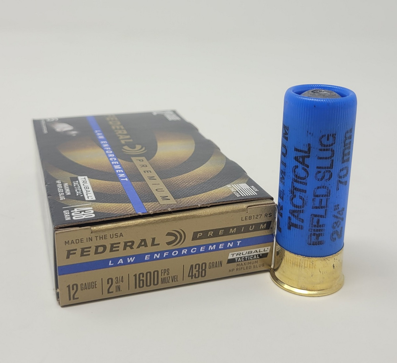 (image for) Federal 12 Gauge Ammunition Tactical LEB127RS 2-3/4" 1 oz Truball Rifled Slug - 250 Shells